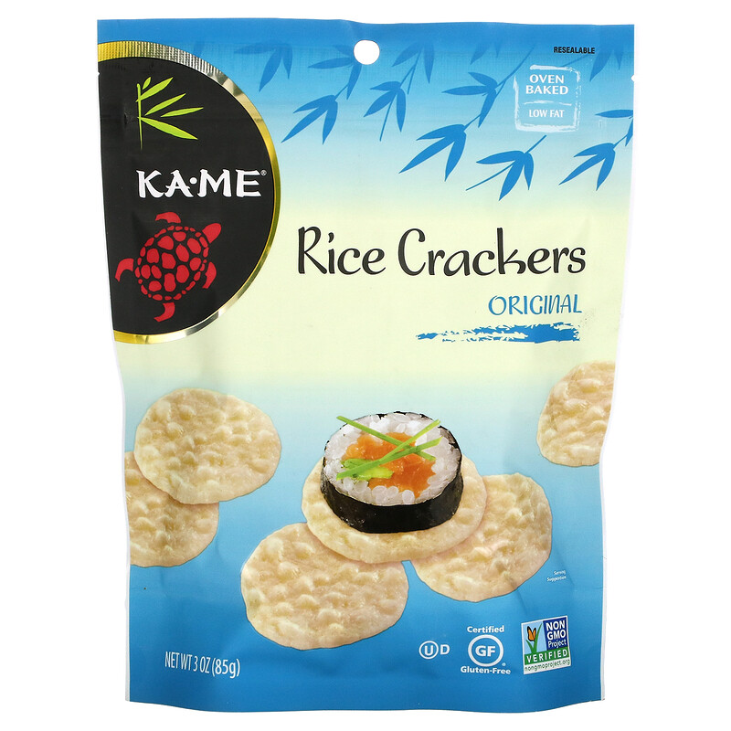 KAME, Rice Crackers, Original, 3 oz (85 g)
