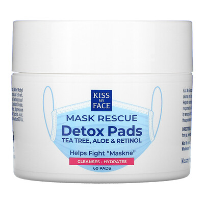 Kiss My Face Mask Rescue Detox Pads, 60 Pads
