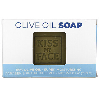 Kiss My Face, 橄欖油香皂，無香料，8 盎司（230 克）。