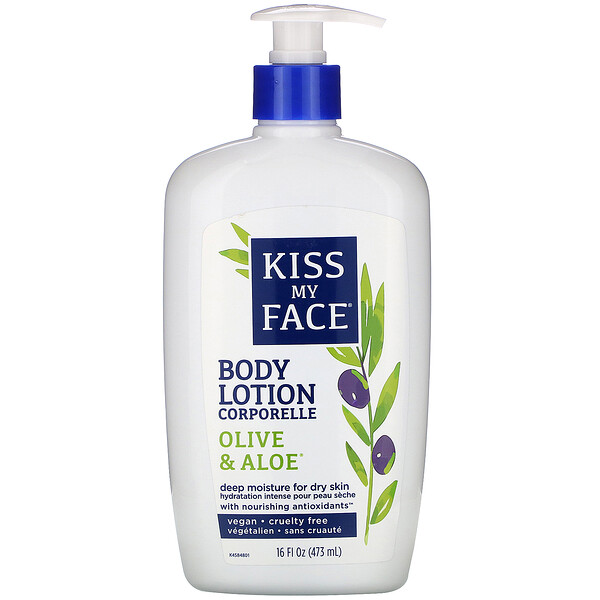 Kiss My Face‏, Body Lotion, Olive & Aloe, 16 fl oz (473 ml)