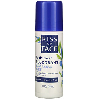 Kiss My Face, Liquid Rock（リキッドロック）デオドラント、無香料、88ml（3液量オンス）