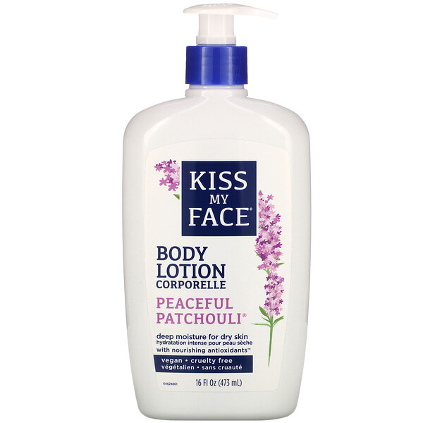 Kiss My Face, Body Lotion, Peaceful Patchouli, 16 fl oz (473 ml)