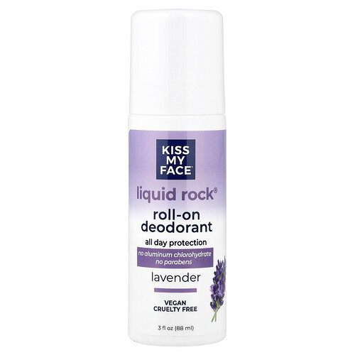Kiss My Face, Flüssiges Rock®, Roll-On-Deodorant, Lavendel, 88 ml (3 fl oz)