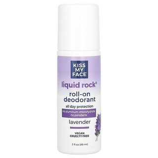 Kiss My Face, Liquid Rock, deodorant roll-on, lavandă, 3 fl oz (88 ml)