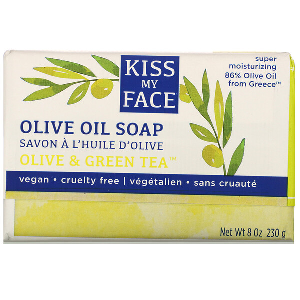 Olive Oil Soap, Olive & Green Tea, 8 oz (230 g)