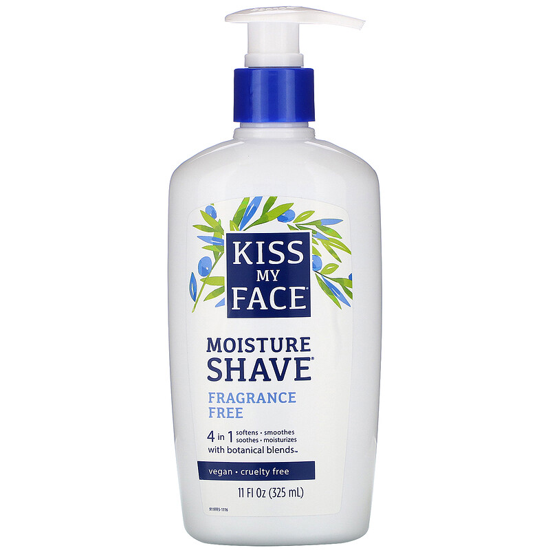 Kiss My Face, 4 in 1 Moisture Shave, Fragrance Free, 11 fl oz (325 ml