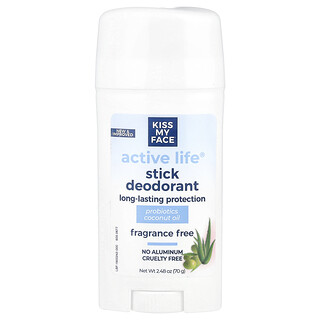 Kiss My Face, Active Life®, дезодорант-стік, без ароматизаторів, 70 г (2,48 унції)