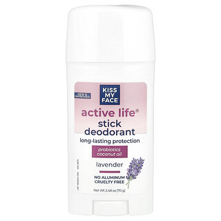 Kiss My Face, Active Life®, Desodorante en barra, Lavanda, 70 g (2,48 oz)