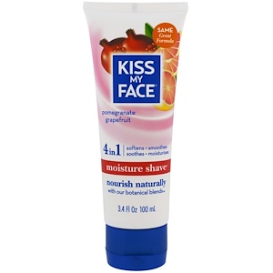 Kiss My Face, Увлажняющее средство для бритья, гранат грейпфрут, 3,4 жидких унций (100 мл)