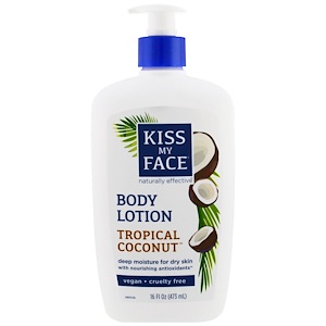Kiss My Face, Body Lotion, Vegan, Tropical Coconut, 16 fl oz (473 ml)
