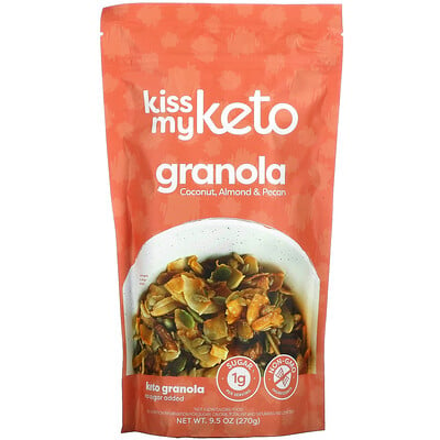 Kiss My Keto Keto Granola, Coconut, Almond & Pecan, 9.5 oz (270 g)