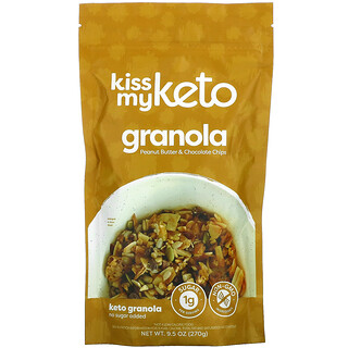 Kiss My Keto, Keto Granola, арахисовая паста и шоколадная крошка, 270 г (9,5 унции)