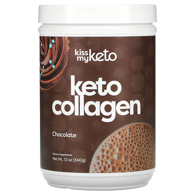 Kiss My Keto Keto Collagen, шоколад, 12 унций (340 г)