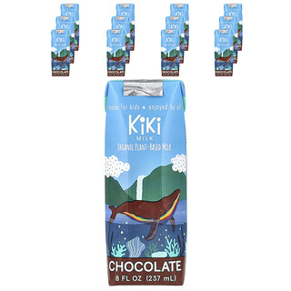 Kiki Milk, Organic Plant-Based Milk, Chocolate, 12 Cartons, 8 fl oz (237 ml) Each