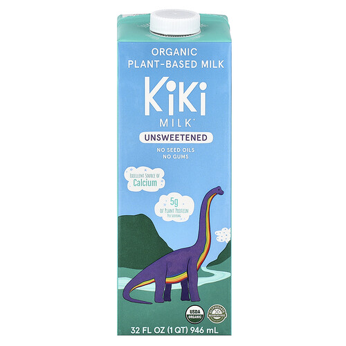 Kiki Milk, Organic Plant-Based Milk, Bio-Milch auf pflanzlicher Basis, ungesüßt, 946 ml (32 fl. oz.)