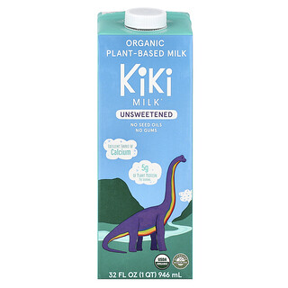 Kiki Milk, Lapte organic pe bază de plante, neîndulcit, 32 fl oz (946 ml)