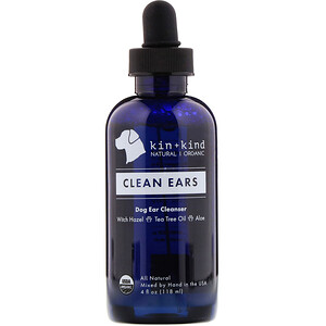 Отзывы о Kin+Kind, Clean Ears, Dog Ear Cleanser, 4 fl oz (118 ml)