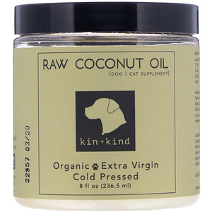 Отзывы о Kin+Kind, Raw Coconut Oil, Skin & Coat, 8 fl oz (236.5 ml)