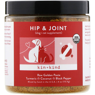 Купить Kin+Kind Hip & Joint, сырая золотая паста, 113, 4 г (4 унции)