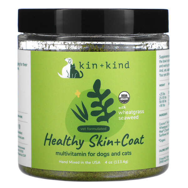 Kin+Kind, Healthy Skin + Coat, For Dogs and Cats, 4 oz (113.4 g) iHerb