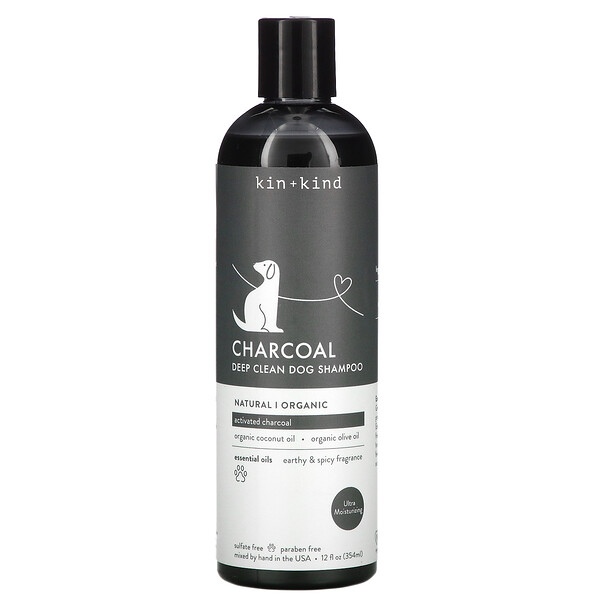 Kin+Kind, Charcoal, Deep Clean Dog Shampoo, 12 fl oz (354 ml) iHerb