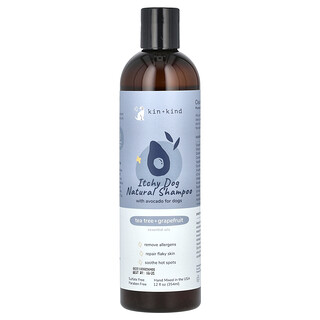 Kin+Kind, Itchy Dog Natural Shampoo With Avocado, For Dogs, Tea Tree + Grapefruit, 12 fl oz (354 ml)