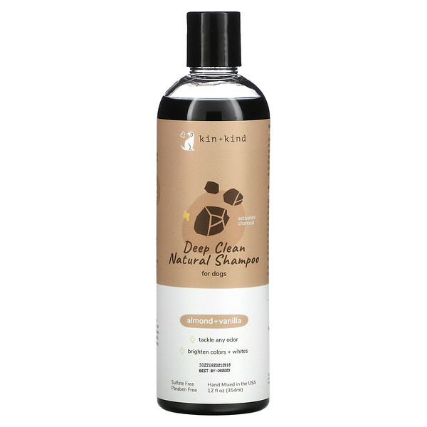 Deep Clean Natural Shampoo, For Dogs, Almond + Vanilla, 12 fl oz (354 ml)