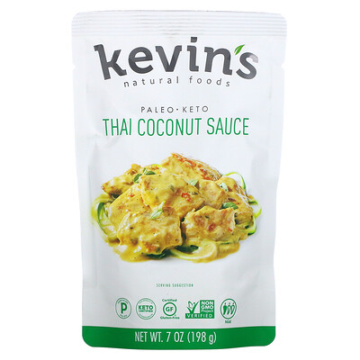 Kevin's Natural Foods Тайский кокосовый соус, 198 г (7 унций)  - купить со скидкой