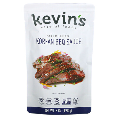 Купить Kevin's Natural Foods Корейский соус для барбекю, мягкий, 198 г (7 унций)