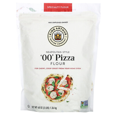 

King Arthur Flour Neapolitan-Style '00' Pizza Specialty Flour, 3 lbs (1.36 kg)