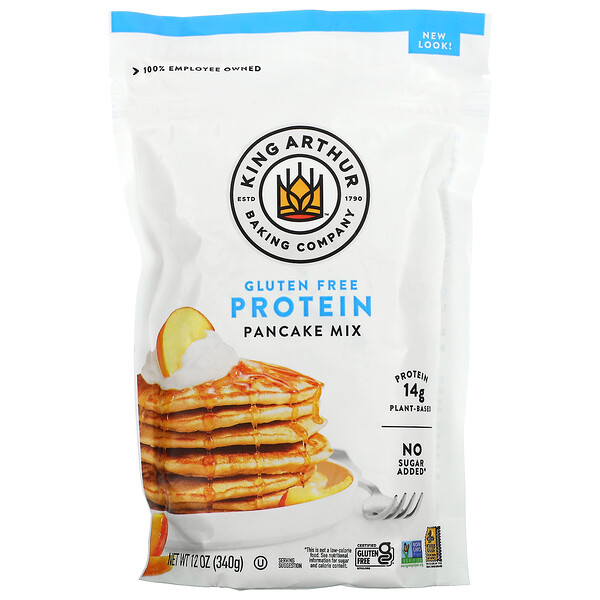 King Arthur Flour‏, Gluten-Free Protein Pancake Mix, 12 oz (340 g)