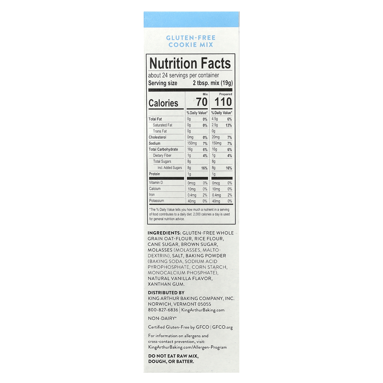 Gluten Free Cookie Mix, 16 oz (454 g) - Bild 2 von 2