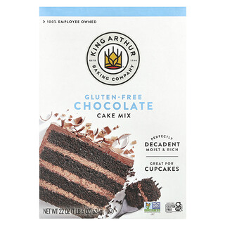 King Arthur Baking Company, Mistura para Bolo de Chocolate Sem Glúten, 22 oz (624 g)