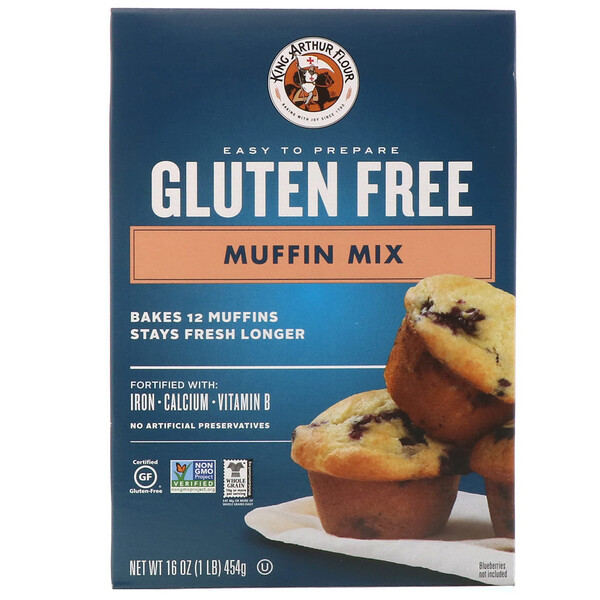 King Arthur Flour, Gluten Free Muffin Mix, 16 oz (454 g) - iHerb