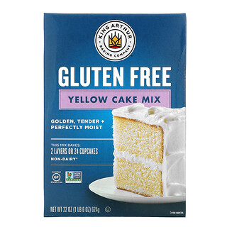 King Arthur Flour, Gluten Free, Yellow Cake Mix, 22 oz (624 g)