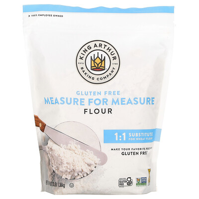 King Arthur Flour Мука для измерения веса, без глютена, 1,36 кг (48 унций)
