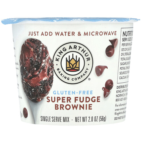 King Arthur Baking Company Super Fudge Brownie, Single Serve Mix, 2 oz (56 g)