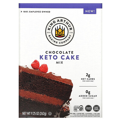 

King Arthur Flour Keto Cake Mix Chocolate 9.25 oz (262 g)