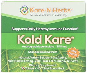 Отзывы о Каре энд Хербс, Kold Kare, 300 mg, 40 Tablets