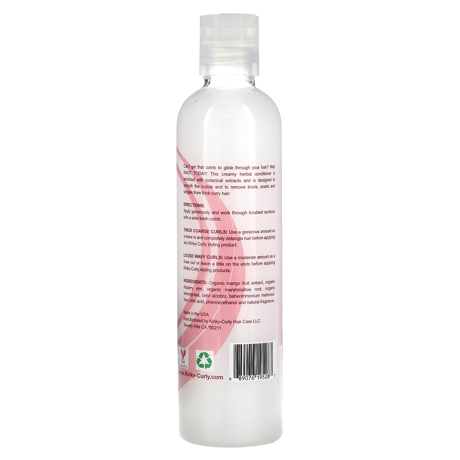 KinkyCurly, Knot Today, Natural Leave In / Detangler, 8 oz (236 ml)