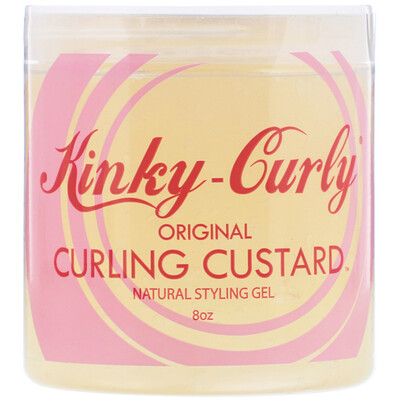 

Kinky-Curly Original Curling Custard, натуральный гель для укладки волос, 8 унций