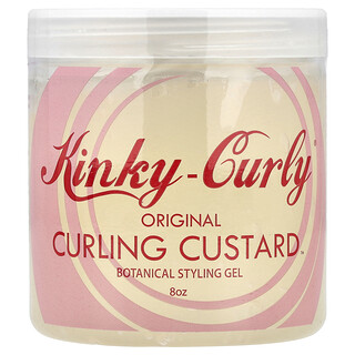 Kinky-Curly, Original Curling Custard™, Gel de peinado botánico original, 8 oz