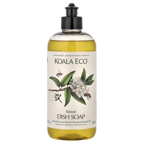 Koala Eco Natural Dish Soap, Australian Lemon Myrtle & Mandarin Essential Oil, 16.9 fl oz (500 ml)