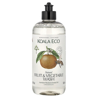 Koala Eco, 天然果蔬清洗剂，澳大利亚柑橘精油，16.9 液量盎司（500 毫升）