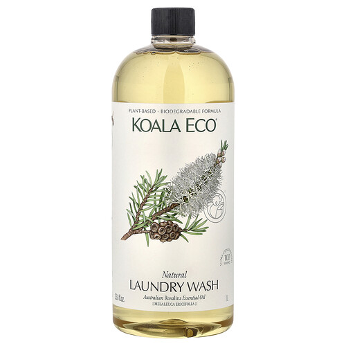 Koala Eco, Φυσικό πλυντήριο ρούχων, Αιθέριο έλαιο Rosalina Αυστραλίας, 33,8 fl oz (1 l)