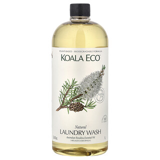 Koala Eco, Agente de limpieza natural para la ropa, Aceite esencial de rosalina australiana, 1 l (33,8 oz. líq.)