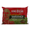 King Oscar, Wild Caught, Sardines In Extra Virgin Olive Oil, One Layer 8-12 Fish, 3.75 oz (106 g)