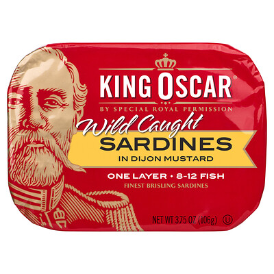 

King Oscar Wild Caught Sardines In Dijon Mustard 3.75 oz (106 g)