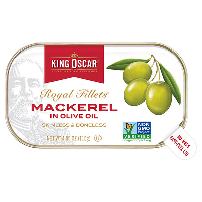 

King Oscar Royal Fillets скумбрия в оливковом масле 115 г (4 05 унции)