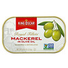 كينغ اوسكار, Royal Fillets, Mackerel In Olive Oil, 4.05 oz ( 115 g)